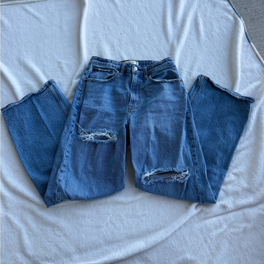 Abercrombie 90s relaxed jeans high rise curve love